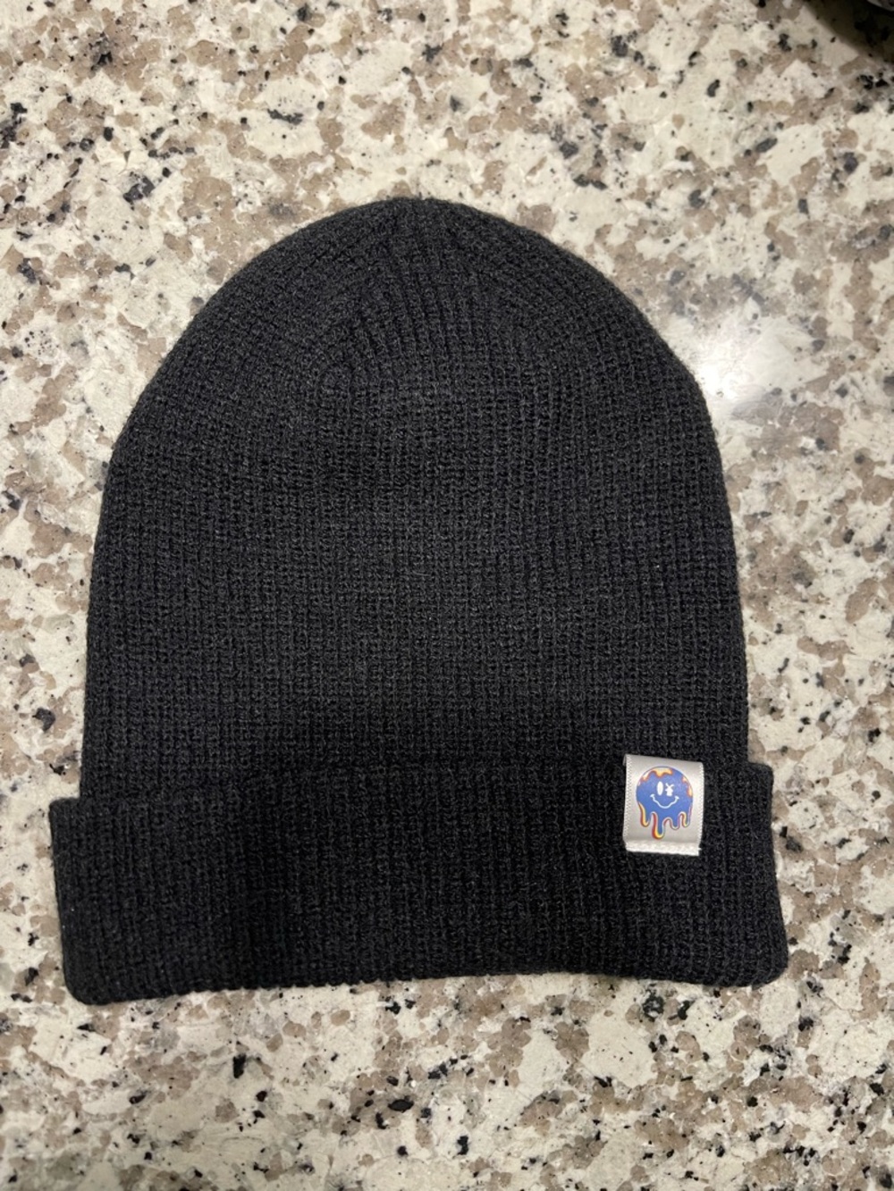 Dutch Bros Black Knit Beanie with Logo Patch